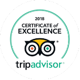 Tripadvisors Certificate of Excellence Award 2018